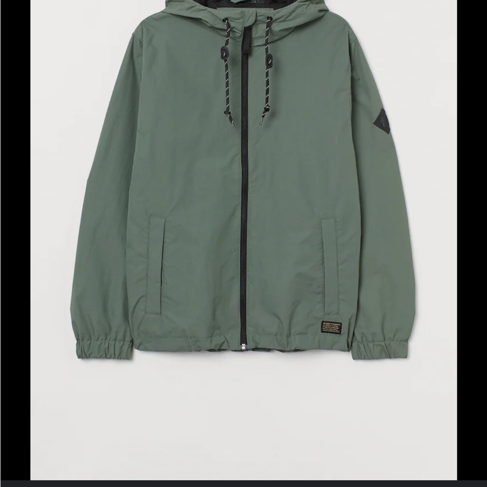 H&M Men's Sage Green Windbreaker‎ Size XXL